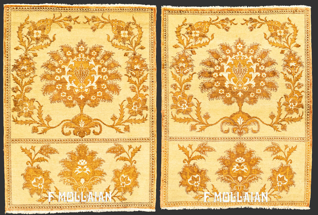 Tehran Rug Part Silk Pair n°:776693-890555